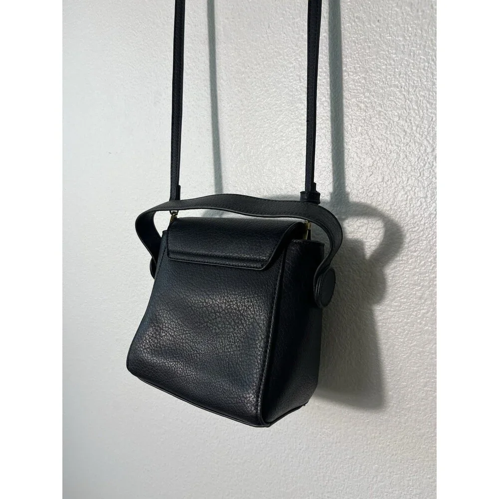 Free People Carrie Circle Crossbody Bag In Black Small NEW Boho